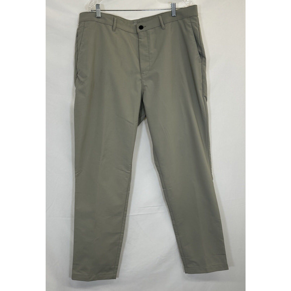 NWT Banana Republic Men's Flat Front Stretch Golf Pants, London Fog, 40X32 Chrty - Picture 1 of 9